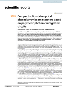 Polymer-Based Optical Phased Array Beam Scanners for LiDAR