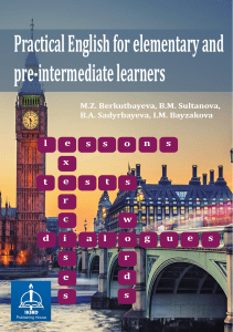 Practical English Textbook for Elementary & Pre-Intermediate Learners