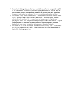 Design Features and Material Properties of Road Markers