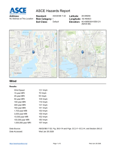 ASCE 7-22 Wind Speeds: Hazards Report for Tampa, FL