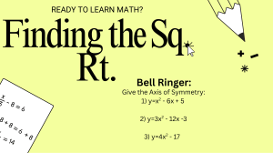Encontrar la ra&iacute;z cuadrada: Lecci&oacute;n de matem&aacute;ticas