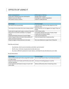 Effects of Using IT: Devices & Transportation