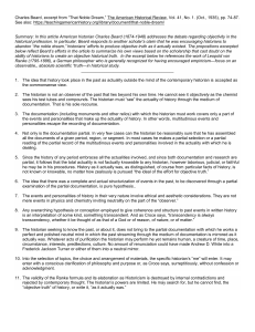 Charles Beard's 'That Noble Dream' on Historical Objectivity