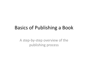 Basics of Publishing a Book: Step-by-Step Guide