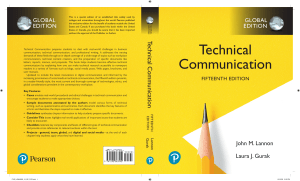 Technical Communication 15th Edition Global Textbook