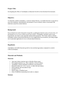 Amlodipine and Bacterial Growth: Research Proposal