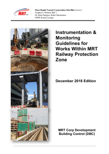 MRT Railway Protection Zone Instrumentation & Monitoring Guidelines