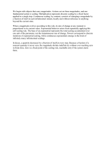 Understanding Scaling and Exponential Behavior in Mathematics