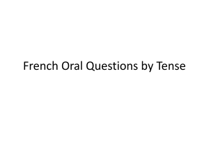 Questions orales de fran&ccedil;ais par temps