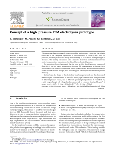 High Pressure PEM Electrolyser Prototype: Design and Testing