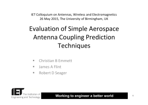 Evaluation of Simple Aerospace Antenna Coupling Prediction Techniques