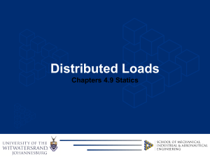 Distributed Loads in Statics - Engineering Lecture Notes