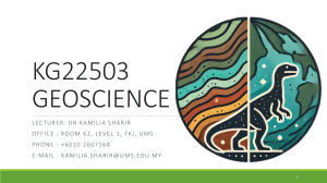 KG22503 Geoscience: Igneous Rocks Lecture Notes