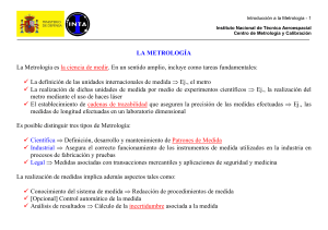 Introducci&oacute;n a la Metrolog&iacute;a - Conceptos y Aplicaciones