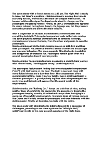 Summary of 'The Night Mail' Poem: Skimbleshanks the Railway Cat