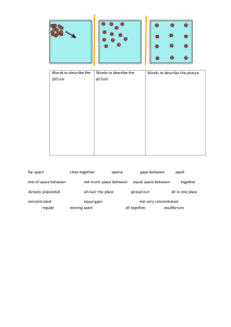 Describing Spatial Distribution Worksheet