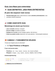 Guia Definitivo Java para Entrevistas: Fundamentos e T&eacute;cnicas de Estudo
