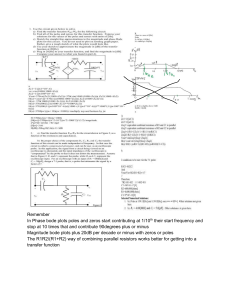 Electrical Engineering Transfer Functions Bode Plots