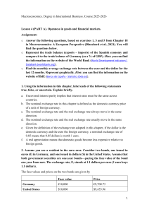 Macroeconomics Assignment: Openness in Goods & Financial Markets