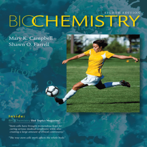 Biochemistry 8th Edition Textbook by Campbell & Farrell