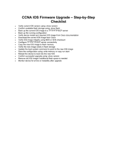 CCNA IOS Firmware Upgrade Step-by-Step Checklist