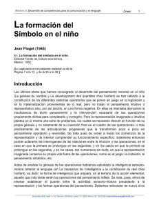 La formaci&oacute;n del s&iacute;mbolo en el ni&ntilde;o: Desarrollo de competencias para la comunicaci&oacute;n