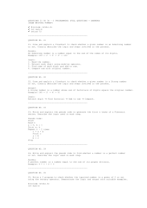 C Programming Exam Questions 21-34 with Answers