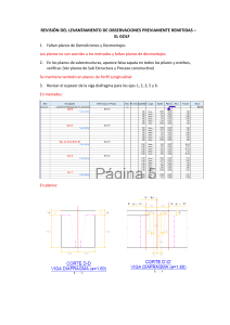 Revisi&oacute;n de Observaciones de Planos de Construcci&oacute;n - El Golf
