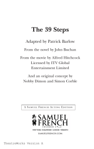 The 39 Steps Play Script - Patrick Barlow - Samuel French