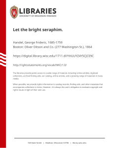 Let the Bright Seraphim: Partitura Coral de Samson de Handel