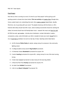 PED 187 Team Sports Final Project