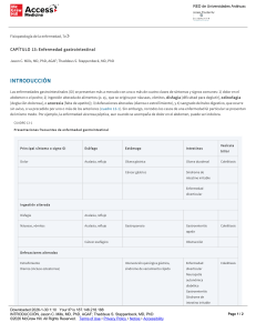 Enfermedad gastrointestinal: S&iacute;ntomas y complicaciones
