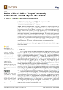 Electric Vehicle Charger Cybersecurity Review: Vulnerabilities, Impacts, Defenses