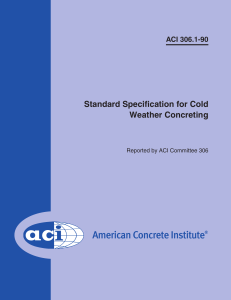 ACI 306.1-90: Cold Weather Concreting Standard