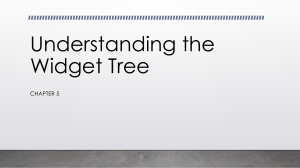 Understanding the Widget Tree: Chapter 5