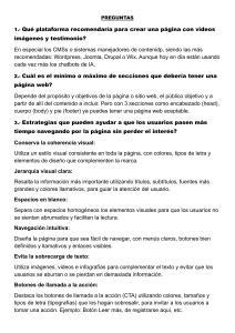 Preguntas y respuestas sobre dise&ntilde;o web