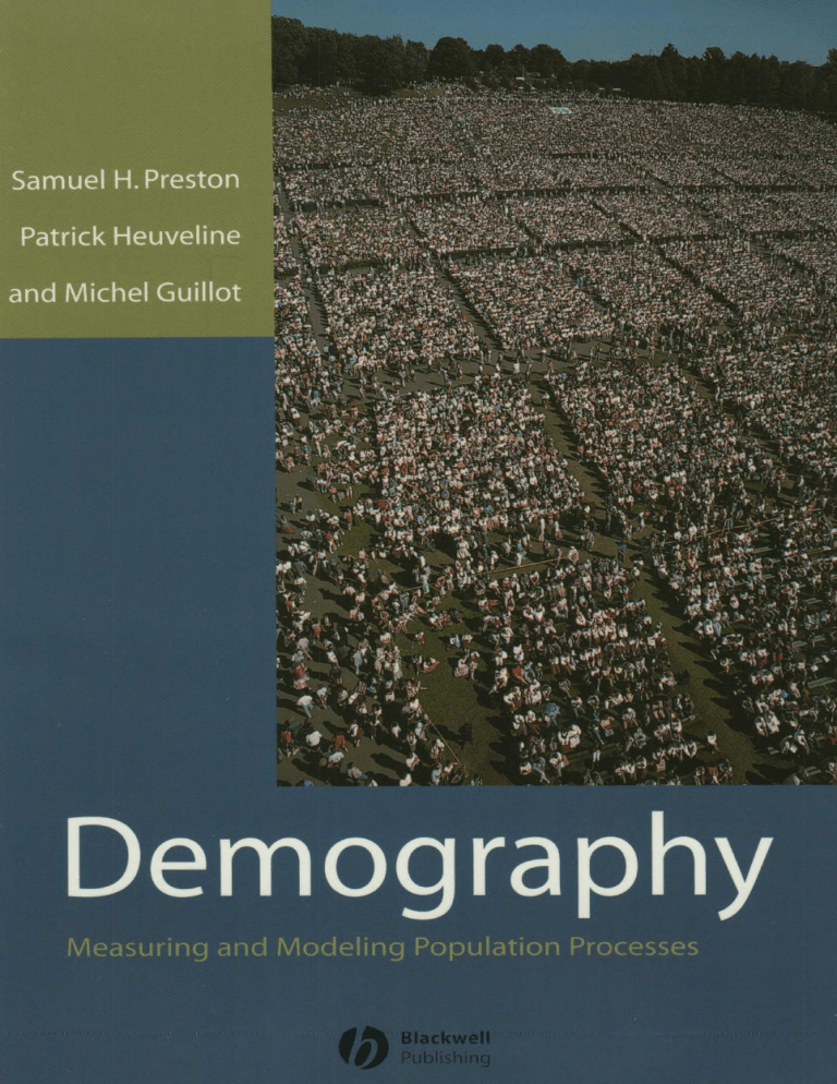 Demography: Measuring and Modeling Population Processes Textbook