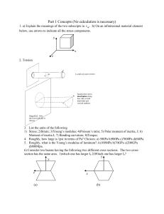 ME 330 Midterm Exam: Mechanics of Materials Questions