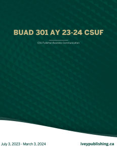 BUAD 301 Business Communication Case Study Guide