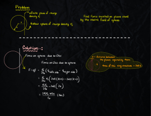 Force on Infinite Plane by Sphere's Electric Field