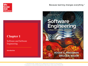 Chapter 1: Software and Software Engineering