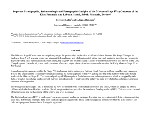 Miocene Outcrops of Klias Peninsula and Labuan Island: Stratigraphic Insights