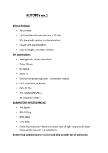 Autopsy Report: Disseminated Tuberculosis Case Study
