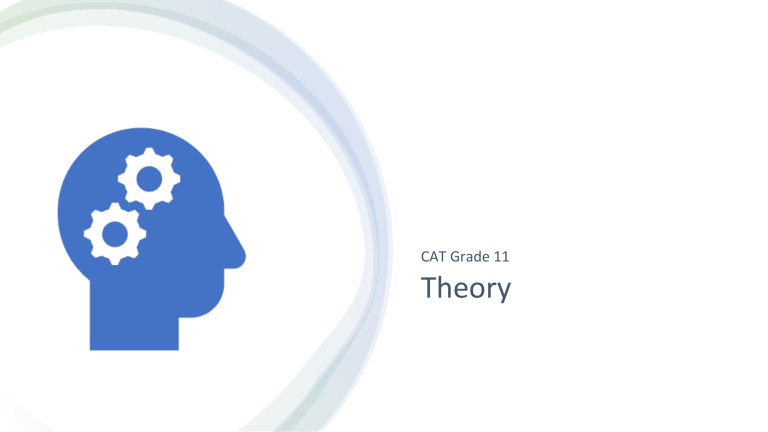 CAT Grade 11 Theory Lesson Plan