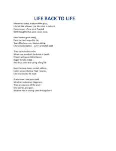 Life Back to Life: A Poem on Resilience