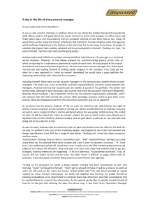 A Day in the Life of a Key Account Manager Case Study