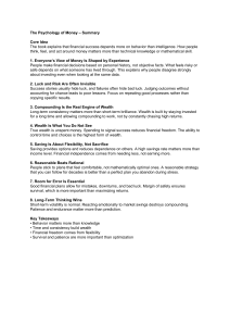 The Psychology of Money Summary: Key Ideas