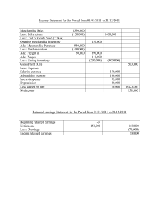 Accounting Financial Statements 2011 Textbook