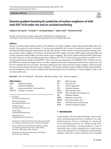 Extreme Gradient Boosting for Surface Roughness Prediction of Mild Steel AISI 1018