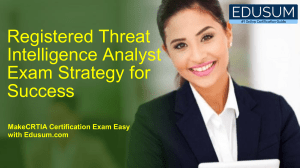 CRTIA Exam Strategy: Threat Intelligence Analyst Prep Guide